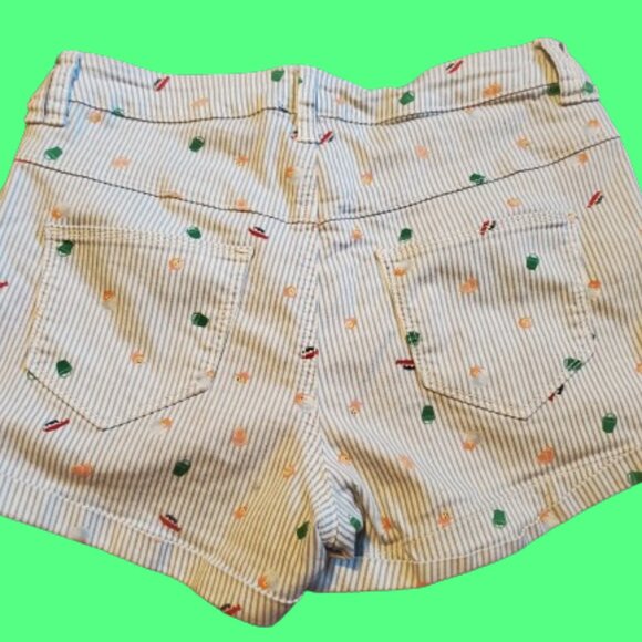 Studio Ghibli Ponyo Striped High-Waist Anime Her Universe Shorts - Picture 2 of 5